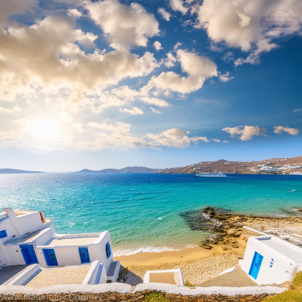 Greek island paradise sun sea beach Aegean sea Greece Cyprus Greek islands
